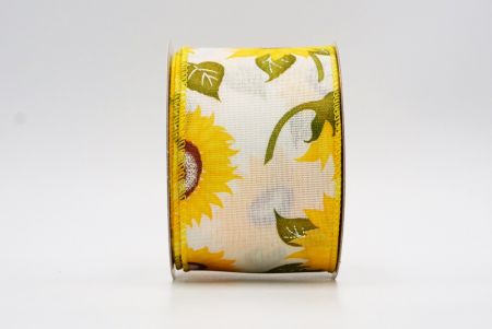 Fairy-tale Lavender And Sunflowers Ribbon_KF7563GC-2-6_ivory